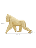 Mauro Ferretti Gorilla-Statue aus goldenem Kunstharz, 29,7 x 11,5 x 21,8 cm