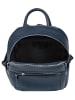 Samantha Look Rucksack echt Leder in blau
