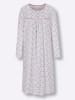 WITT WEIDEN Nachthemd in weiß-mauve-bedruckt