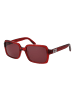 GCDS Frauen Sonnenbrille Quadratisch Rot