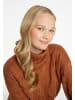 myMo Damen Strickpullover in Hellbraun