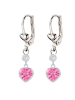 schmuck23 Silber Ohrringe Herz 0,7 cm x 0,8 cm