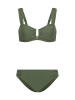 LASCANA Bandeau-Bikini in oliv