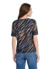 Betty Barclay Casual-Shirt mit Tunnelzug in Blau/Braun