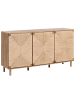 Beliani Sideboard BONDI in Braun - (W) 153 x (H) 81 x (L) 40 cm