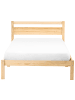 Beliani Einzelbett MERCURER in Braun - (W) 127 x (H) 80 x (L) 208 cm