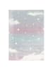Pergamon Kinderteppich Maui Kids Wolkenhimmel in rosa