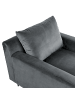 Beliani 2-tlg Chaiselongue GUERET in Grau/Schwarz