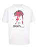 F4NT4STIC T-Shirt David Bowie Aladdin Sane Distressed in weiß
