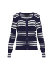 usha BLACK LABEL Women Cardigan in navy offwhite