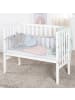 roba Beistellbett 2in1 weiß roba Style + Matratze Nestchen, Barriere höhenverstellbar
