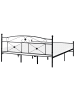 Beliani 2-tlg Doppelbett RODEZ in Schwarz