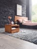 KADIMA DESIGN Nachtkonsole Massivholz | Landhausstil, Schublade, Fertig Montiert in Braun