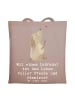 Mr. & Mrs. Panda Schultertasche Labradorleben mit Spruch in Braun Pastell