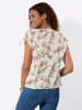 WITT WEIDEN Kurzarmshirt in champagner-hortensie-bedruckt