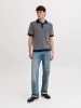 Jack & Jones Gestricktes Polo in Sky Captain