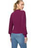 Zero  Feinstrickpullover mit Puffärmeln in Magenta Purple