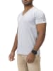 Akito Tanaka Akito Tanaka Basic T-Shirt V-Neck in grau