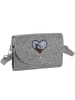 tectake Schicke Trachtenhandtasche aus Filz, grau
