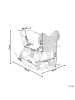 Beliani Kindersessel AMPOLLINO in Naturfarben - (W) 60 x (H) 74 x (L) 100 cm