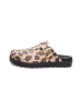 VITAFORM Textil Clogs in leopard