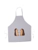 Mr. & Mrs. Panda Backschürze Igel Liebe ohne Spruch in Grau Pastell