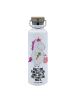 Mr. & Mrs. Panda Trinkflasche Einhorn Gemüse mit Spruch in Weiß