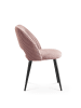 B&D Home 2er-Set: Esszimmerstuhl VICKY in Rosa - (B)53 x (H)81 x (T)58 cm