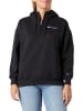 Champion Hoodie Hooded Half Zip Sweatshirt in Schwarz