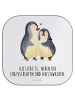 Mr. & Mrs. Panda Untersetzer Pinguine Einschlafen mit Spruch in Weiß