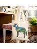 Mr. & Mrs. Panda Shopper-Tasche Fuchs Landschaft mit Spruch in Bunt