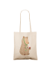 Mr. & Mrs. Panda Shopping Tasche Bär Arzt ohne Spruch in Creme