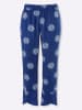 Sieh an! Culotte in royalblau-weiß-bedruckt