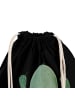Mr. & Mrs. Panda Gymnastiktasche Kaktus Wut ohne Spruch in Schwarz