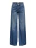 ONLY Jeans mit weitem Bein in Dark Medium Blue Denim
