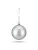 relaxdays 50 x Weihnachtskugeln Set in Silber