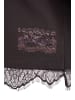 Smith&Soul Boxy T-Shirt Lace Hem in Dark Choc