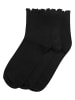 Urban Classics Urban Classics Ruffle Socks 3-Pack in black+black+black