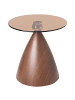 Beliani Beistelltisch CORELLA in Braun - (W) 45 x (H) 45 x (L) 45 cm