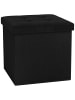 VCM  Stoff Sitztruhe Sitzbank Truhe Box Hocker Boxas in Anthrazit