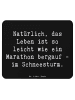Mr. & Mrs. Panda Mauspad Spruch Leichtigkeit im Leben mit Spruch in Schwarz
