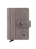 Greenburry Vintage Geldbörse RFID Schutz Leder 7.5 cm in grey