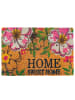 relaxdays Fußmatte "Home Sweet Home" in Bunt - 60 x 40 cm