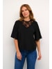Kaffe Kurzarm-Bluse KAbarbara Regular fit in Black Deep