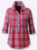 WITT WEIDEN Schlupf-Bluse in rot-ecru-kariert