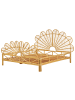 Beliani Doppelbett FLORENTINE in Braun - (W) 190 x (H) 133 x (L) 213 cm