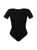 Teyli Bodysuit für Frauen mit kurzen Ärmeln Shirty in schwarz