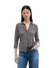 Marc O'Polo Print-Jerseybluse regular in Medium Grey