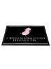 Mr. & Mrs. Panda Schmutzfangmatte Axolotl Tanzen mit Spruch in Schwarz