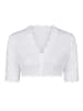 Nina von C. Dirndl-Bluse halbarm in weiss